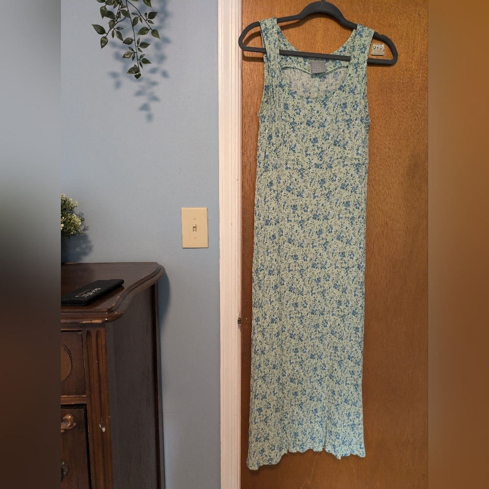 Vintage floral slip dress, rayon